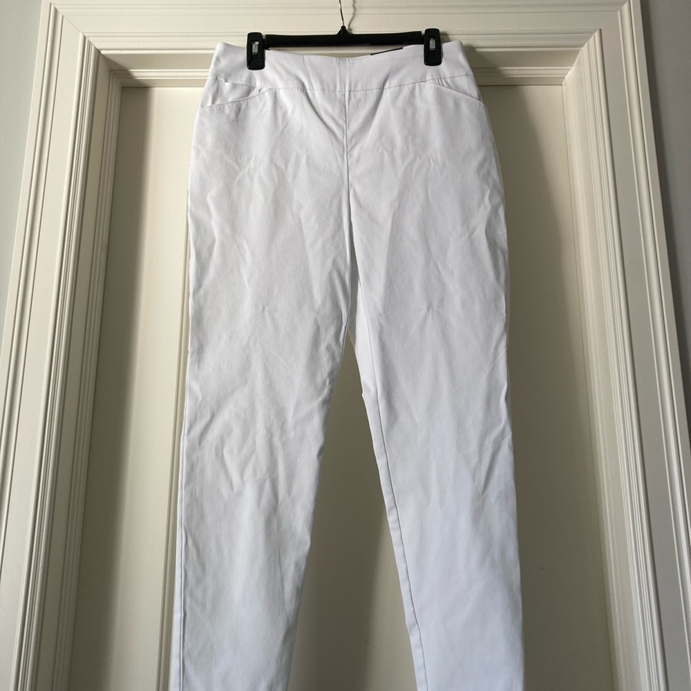 Versona White Stretch Ankle Pants